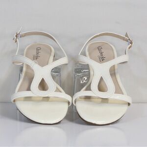 Chadwicks by Boston Creamy White Loop Wedge Sandal NWT